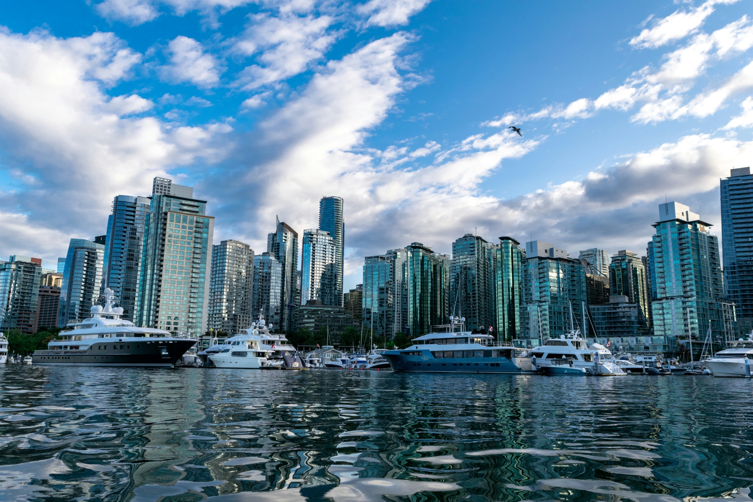 Downtown Vancouver skyline at dusk
